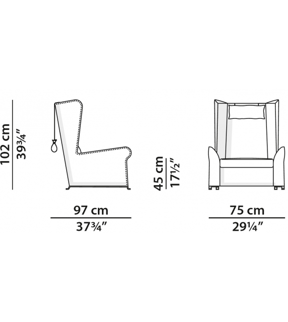 Pochette Baxter Fauteuil à Bascule
