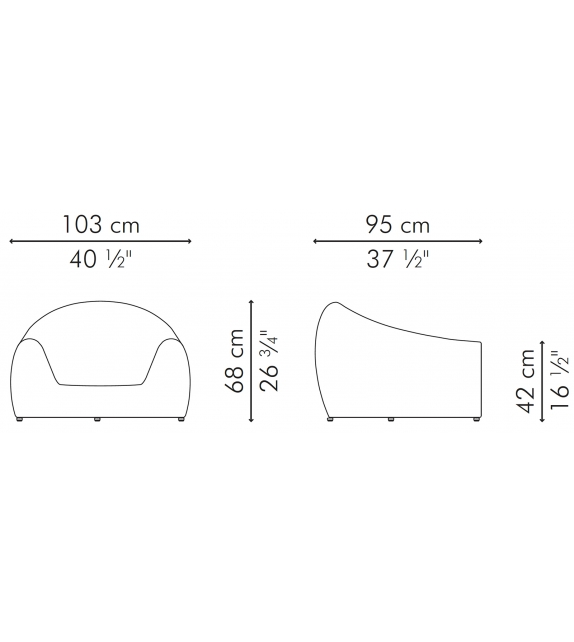 Croissant Kenneth Cobonpue Fauteuil Indoor