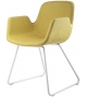 Pass Lapalma Upholstered Chair with Sled Base