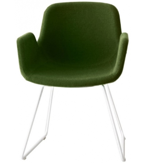 Pass Lapalma Upholstered Chair with Sled Base