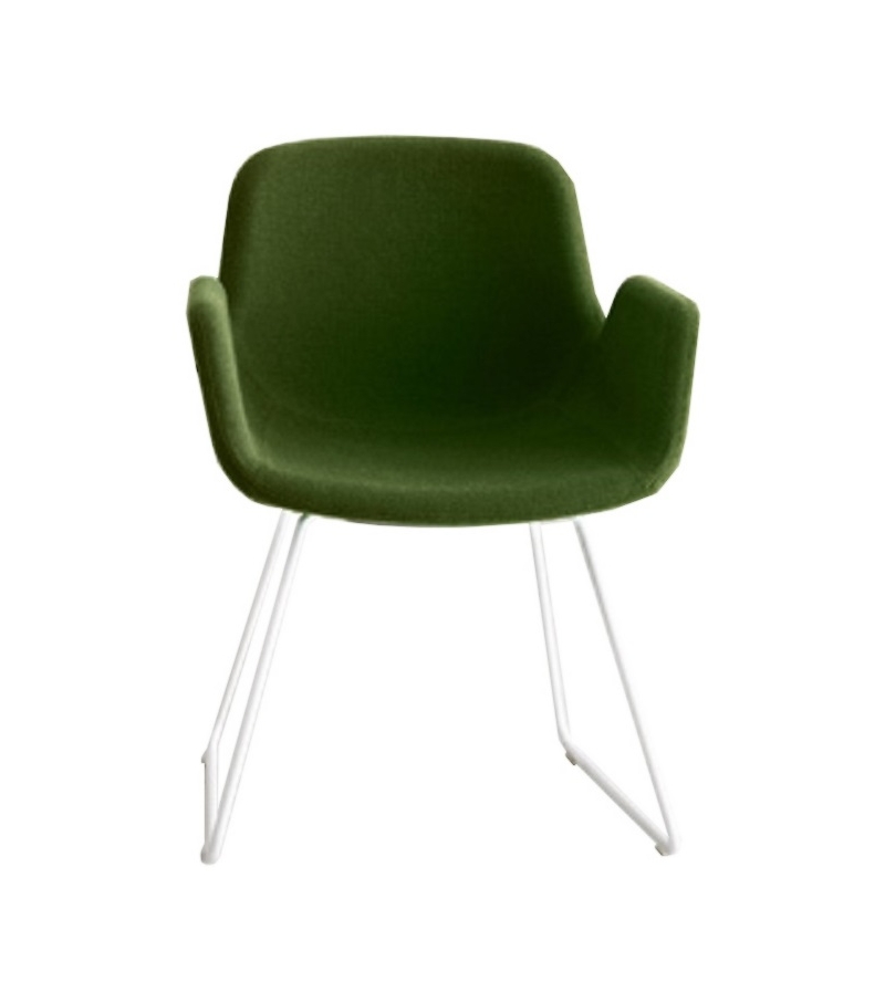 Pass Lapalma Upholstered Chair with Sled Base