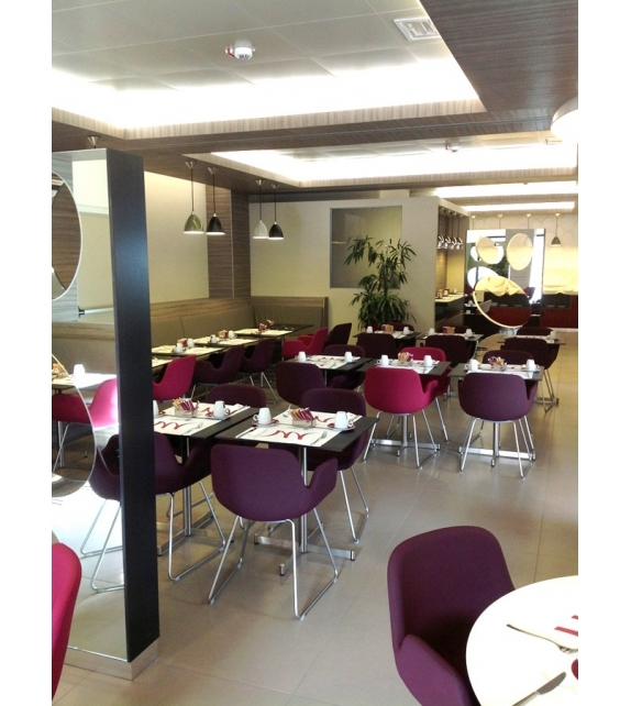 Pass Lapalma Upholstered Chair with Sled Base