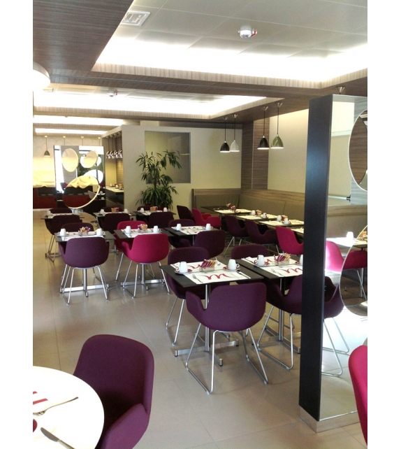 Pass Lapalma Upholstered Chair with Sled Base