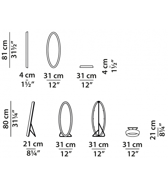 Kodama Baxter Specchio