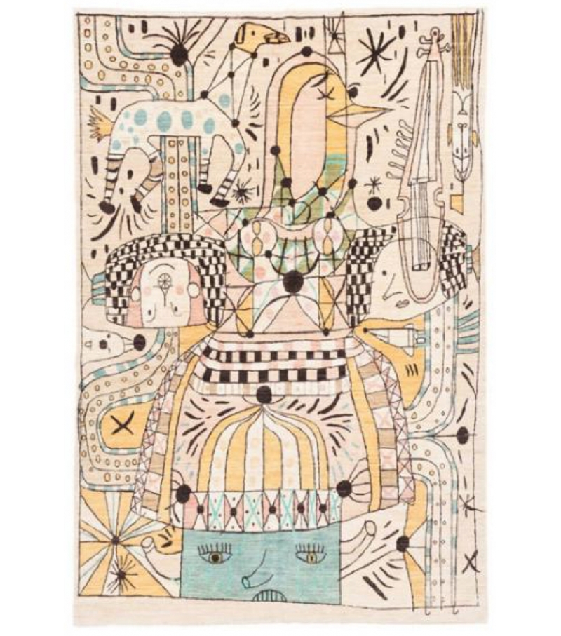 Afghan Folklore Nodus Alfombra