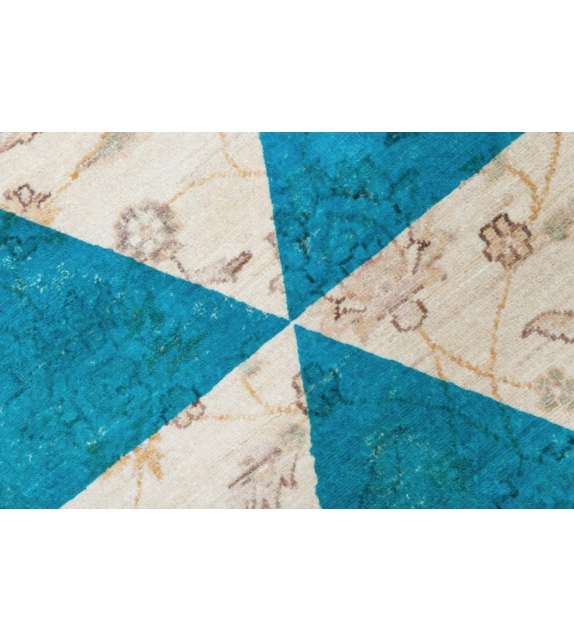 Double Layer Blue Nodus Teppich