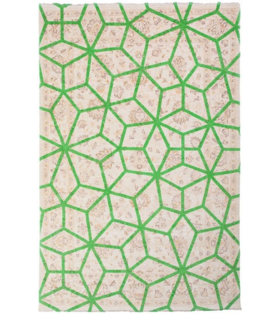 Double Layer Green Nodus Rug