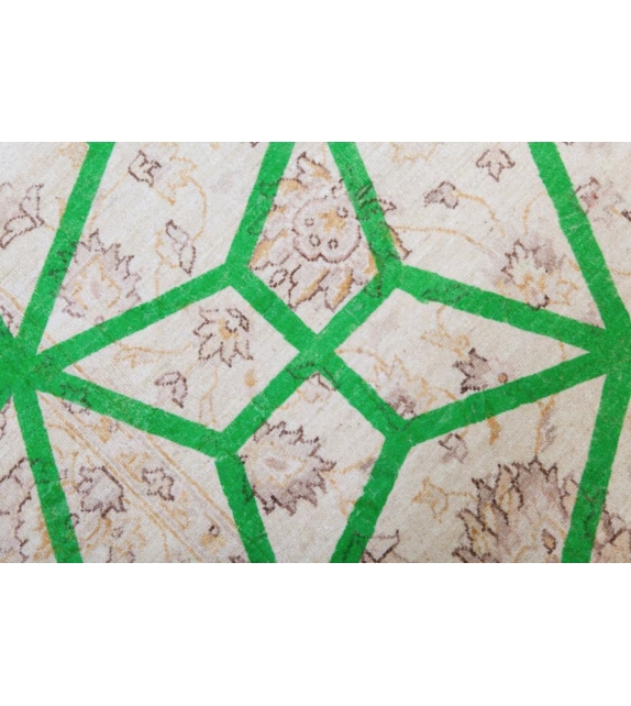 Double Layer Green Nodus Alfombra