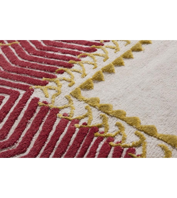 Savage Flowers - Red Harmony Nodus Teppich