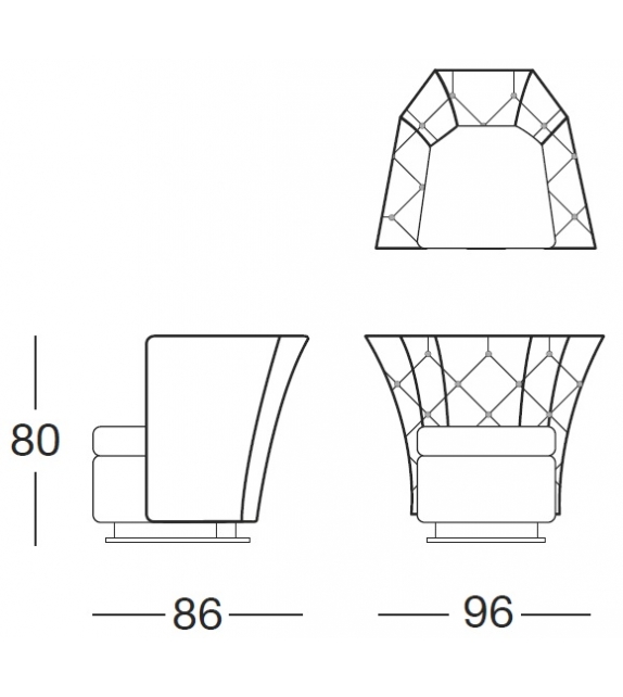 Saki Longhi Armchair