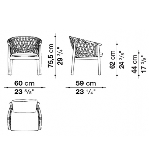 Ginestra B&B Italia Chaise Outdoor