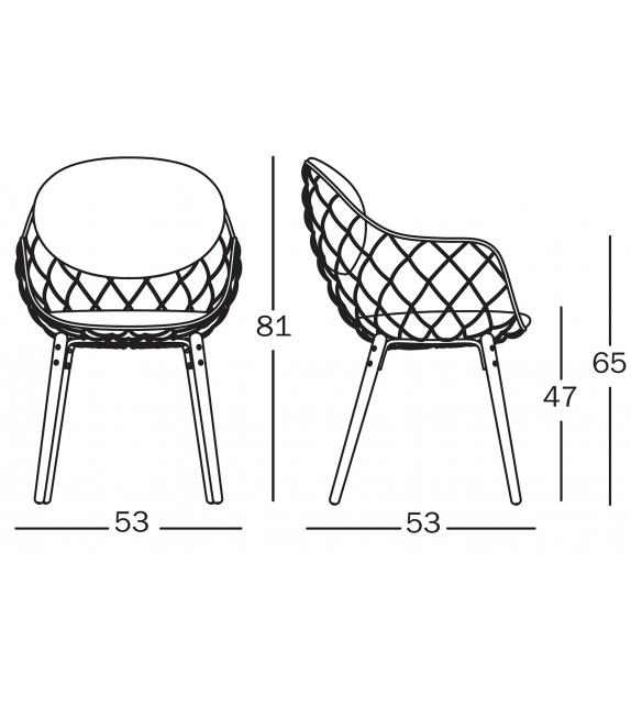 Piña Magis Padded Chair