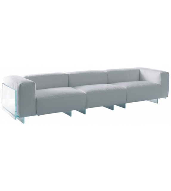 Crystal Lounge Glas Italia Dreisitzer