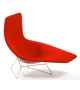 Bertoia poltrona Asimmetrica interamente rivestita