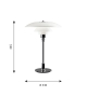 PH 3½-2½ Glass Louis Poulsen Table Lamp
