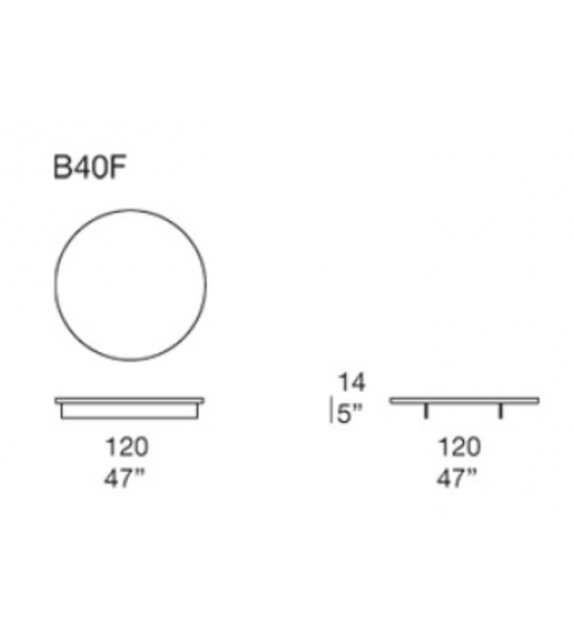 Sunset Paola Lenti Round Coffee Table