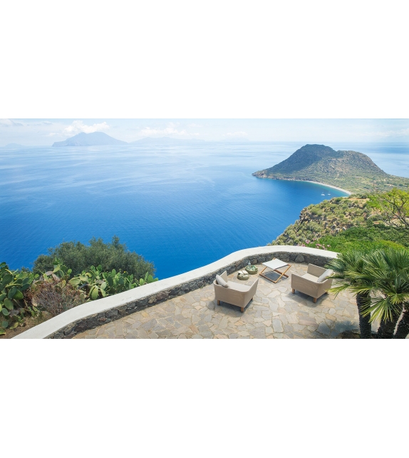 Portofino Paola Lenti Hocker-Beistelltisch