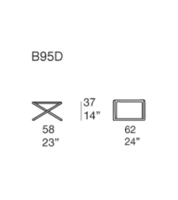 Portofino Paola Lenti Taburete-Mesa Auxiliar