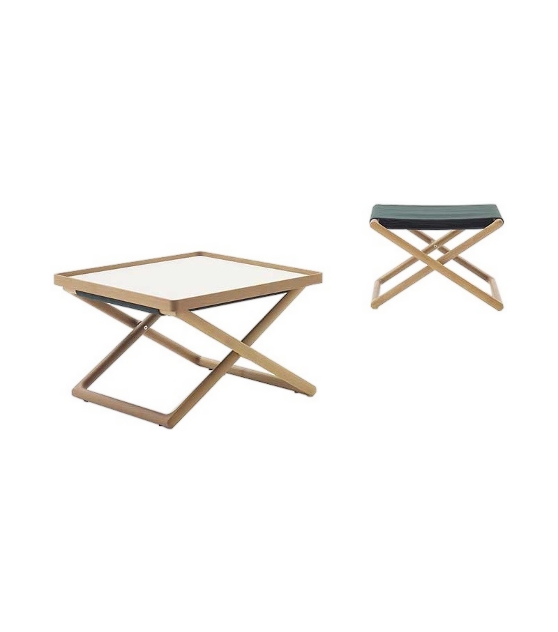 Portofino Paola Lenti Tabouret-Table D'Appoint