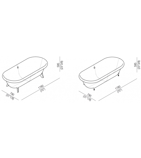 Ottocento Agape Bathtub