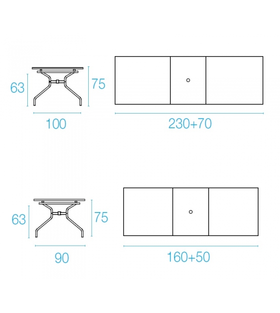 Athena Emu Extendable Table