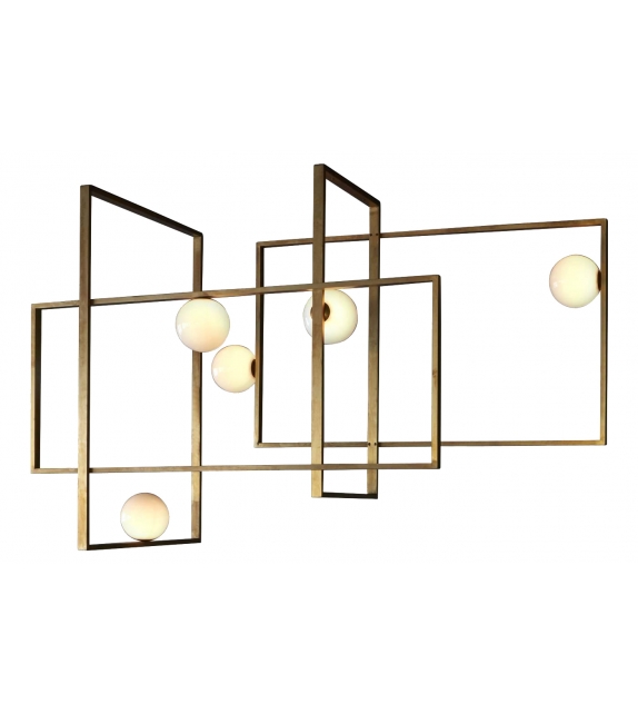 Mondrian Glass Venicem Ceiling Lamp