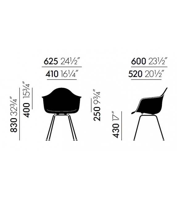 Eames Plastic Armchair DAX Sessel Vitra