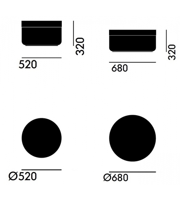 Mariposa Ottoman Puf Vitra