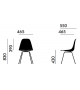 Eames Plastic Side Chair DSX Chaise Rembourrée Vitra