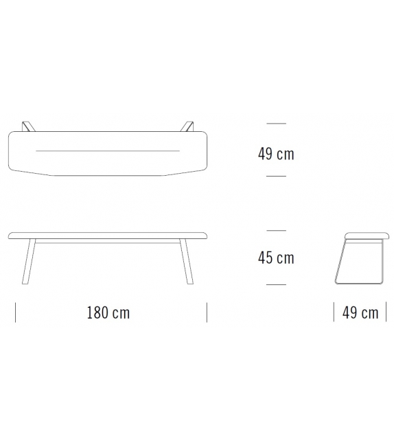 S 1094 P Thonet Bench