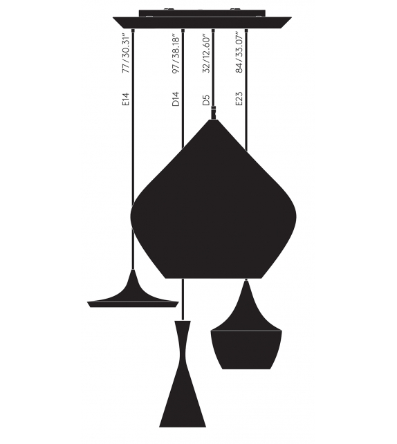 Beat Tom Dixon Pendant System