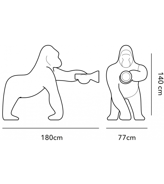 Kong Qeeboo Floor Lamp