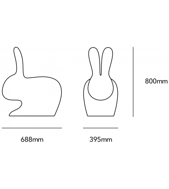 Rabbit Qeeboo Chaise