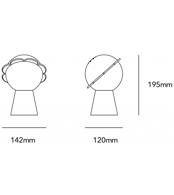 Daisy Qeeboo Lámpara de Mesa