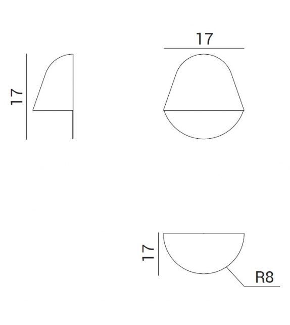 Enoki Penta Wandleuchte