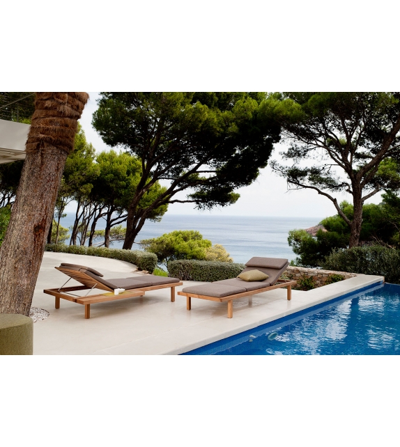 Vis à Vis Tribù Sunlounger Outdoor