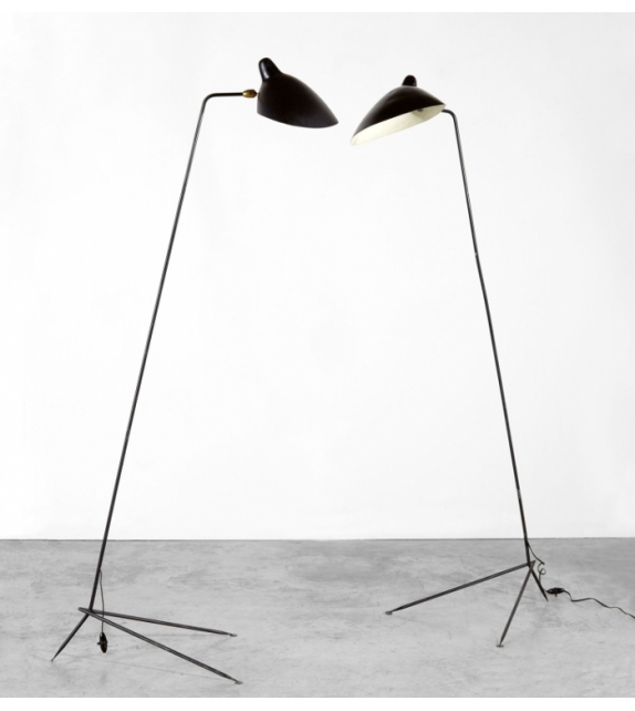 Lampadaire droit Serge Mouille Floor Lamp
