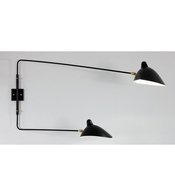 Sconce 2 Rotating Straight Arms Serge Mouille