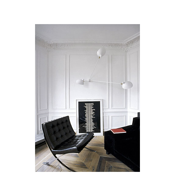 Sconce "Spider" 3 Still Arms Serge Mouille