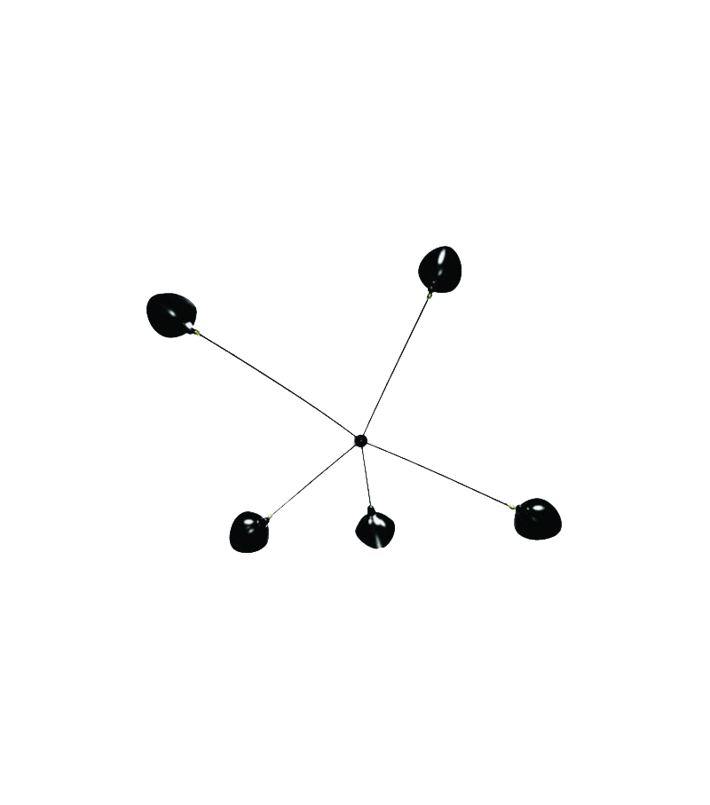 Sconce "Spider" 5 Still Arms Serge Mouille
