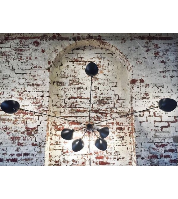 Sconce "Spider" 7 Still Arms Serge Mouille