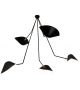 Ceiling Lamp "Spider" 5 Still Angled Arms Serge Mouille