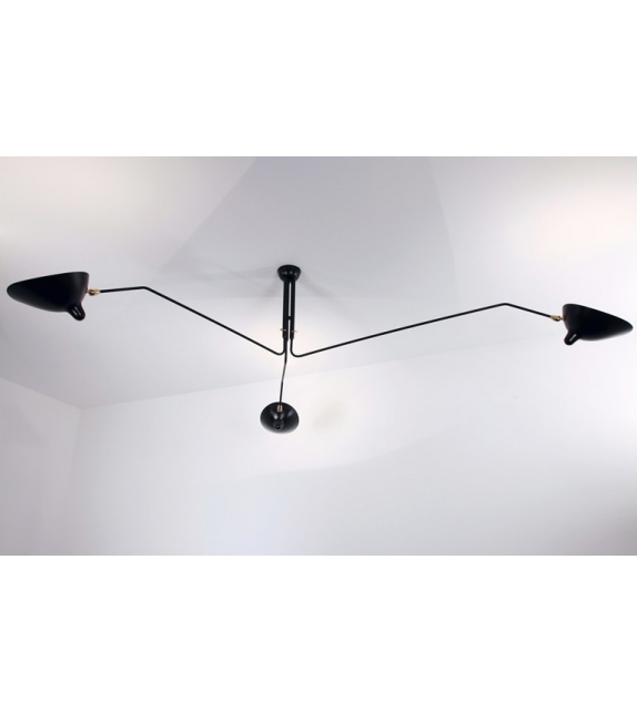 Ceiling Lamp 3 Rotating Arms Serge Mouille