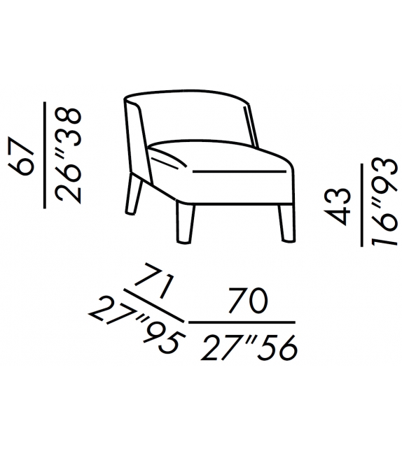 Isabelle Meridiani Petit Fauteuil
