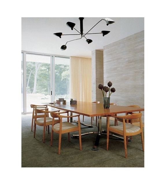 Ceiling Lamp 6 Rotating Arms Serge Mouille