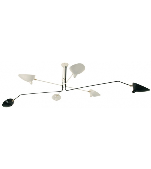 Ceiling Lamp 6 Rotating Arms Serge Mouille