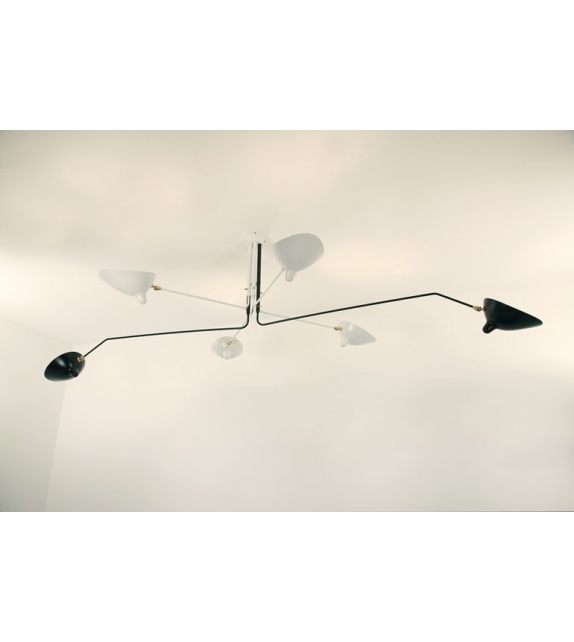 Ceiling Lamp 6 Rotating Arms Serge Mouille