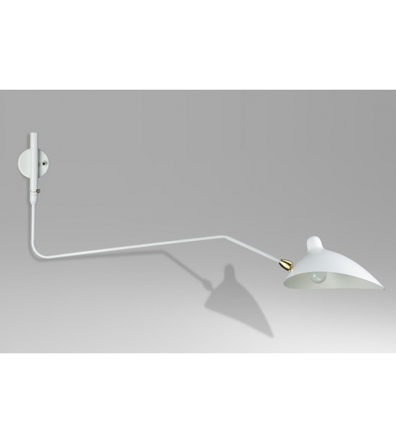 Applique 1 Bras Pivotant Courbe Serge Mouille