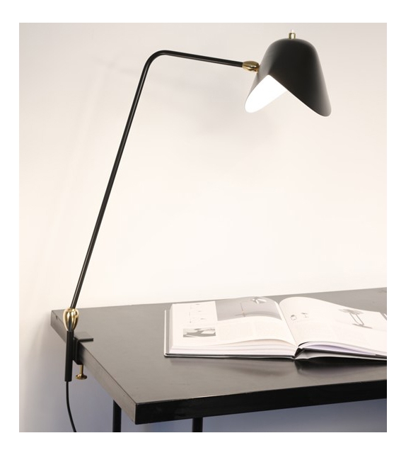 Agrafée Simple Serge Mouille Lampe de Table