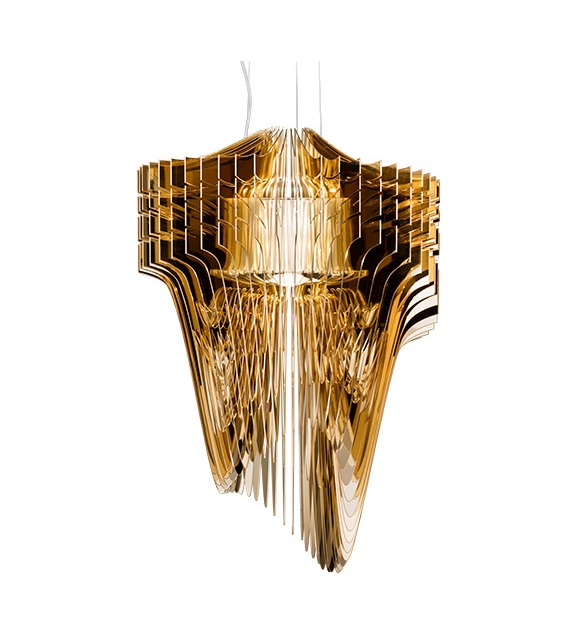 Aria Gold Slamp Suspension Lamp